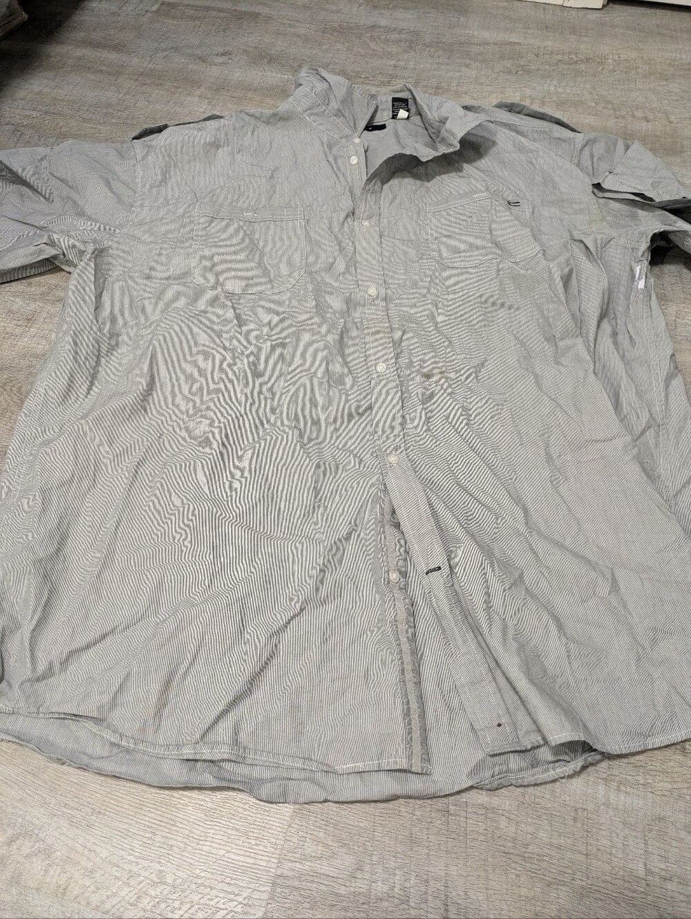 Sean John Stripes Button Down Shirt Size XL Tall